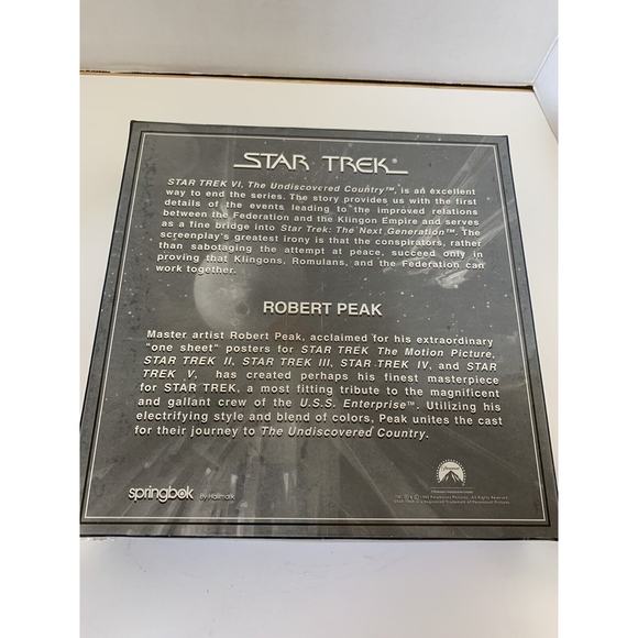 Star Trek Jigsaw Puzzle VINTAGE RARE 1993 ROBERT PEAK Undiscovered Country - Picture 3 of 5